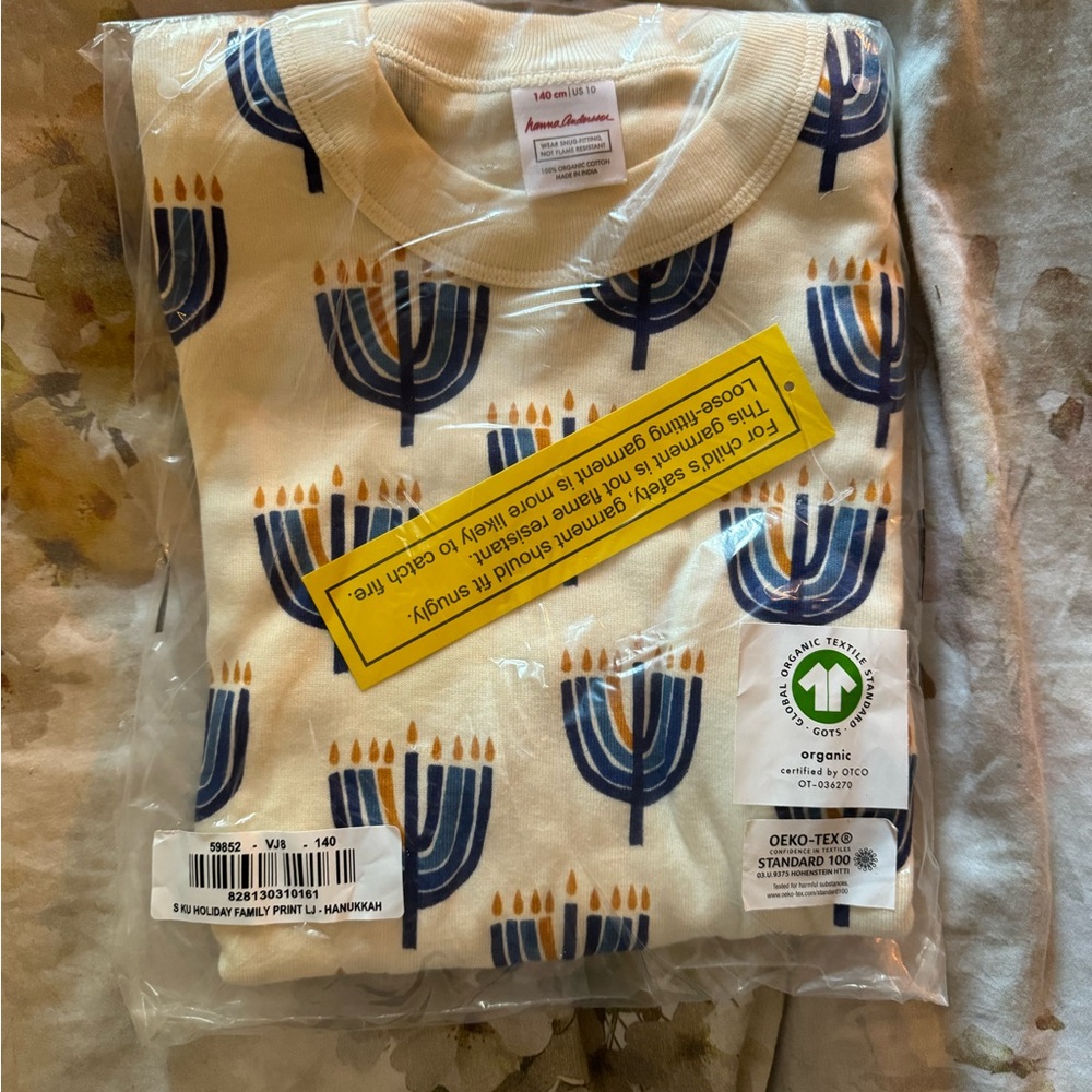 NWT Hanna Andersson kids Hanukkah PJs